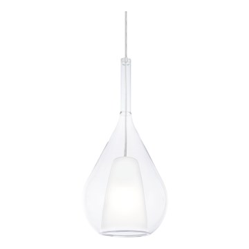 Ideal Lux - Riippuvalaisin vaijerilla KALIQUE 1xE27/42W/230V halkaisija 18 cm läpinäkyvä