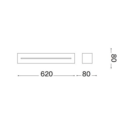 Ideal Lux - Seinävalaisin 4xE14/40W/230V valkoinen