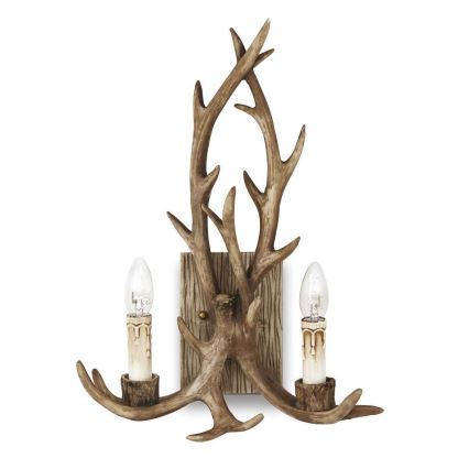 Ideal Lux - seinävalaisin CHALET 2xE14/40W/230V sarvet