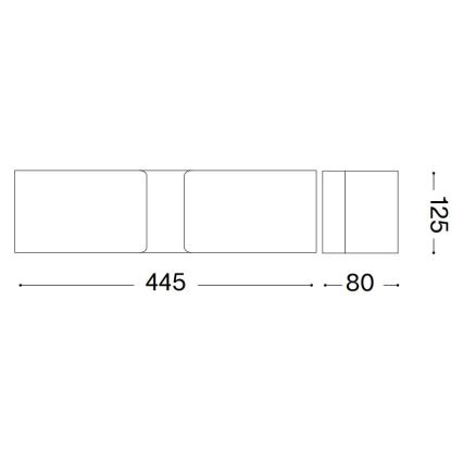 Ideal Lux - Seinävalaisin CLIP 2xE27/60W/230V ruskea