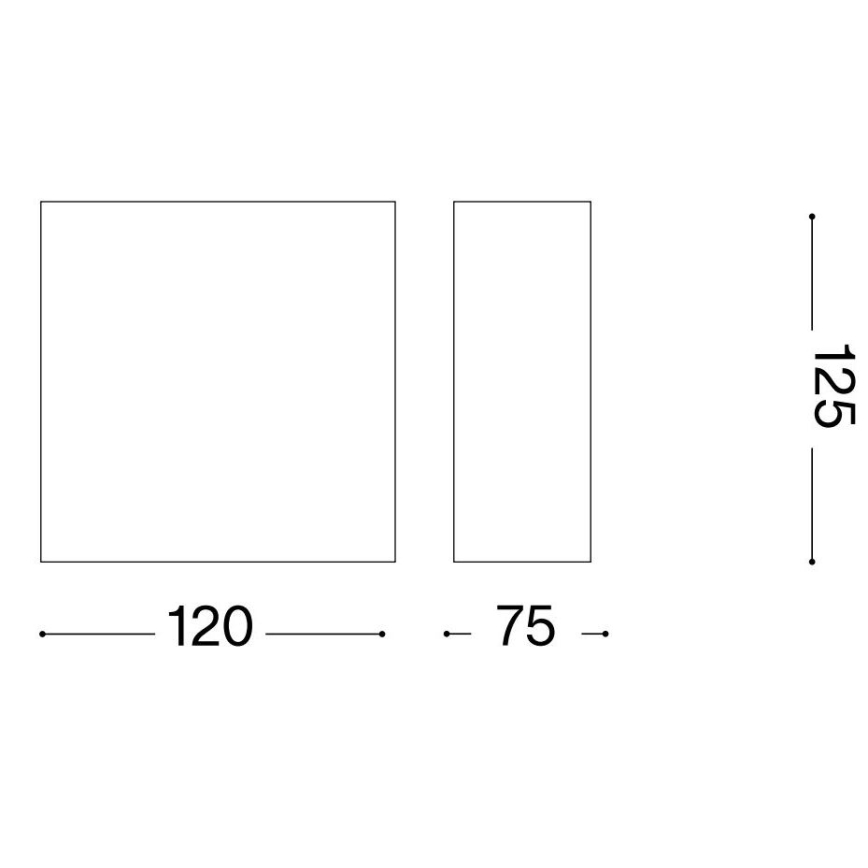 Ideal Lux - Seinävalaisin FLASH GESSO 1xG9/40W/230V valkoinen