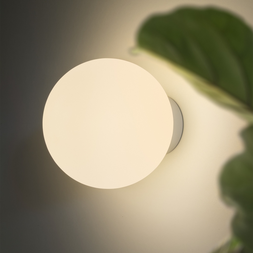 Ideal Lux - Seinävalaisin MAPA 1xE27/42W/230V Ø 20 cm valkoinen