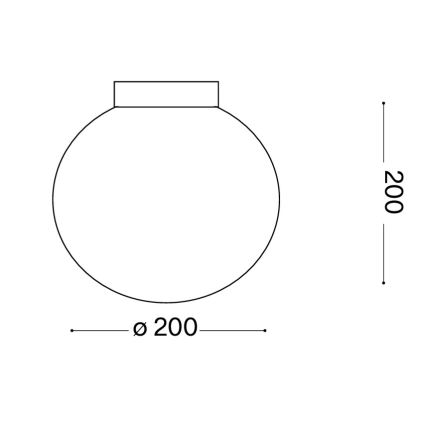 Ideal Lux - Seinävalaisin MAPA 1xE27/42W/230V Ø 20 cm valkoinen