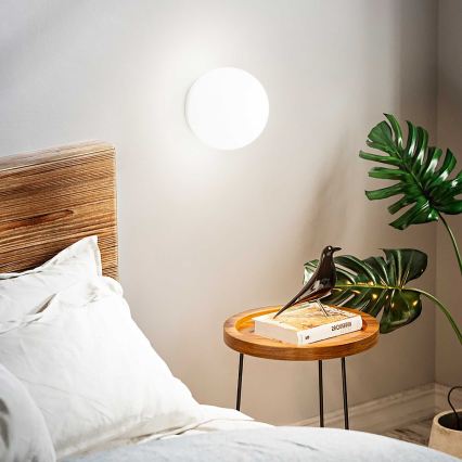 Ideal Lux - Seinävalaisin MAPA 1xE27/42W/230V Ø 30 cm valkoinen