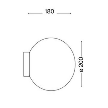 Ideal Lux - Seinävalaisin MAPA 1xE27/60W/230V