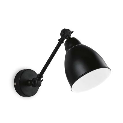 Ideal Lux - Seinävalaisin NEWTON 1xE27/42W/230V musta