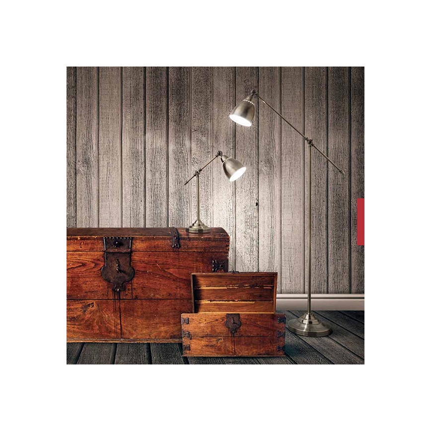 Ideal Lux - Seinävalaisin NEWTON 1xE27/42W/230V pronssinvärinen