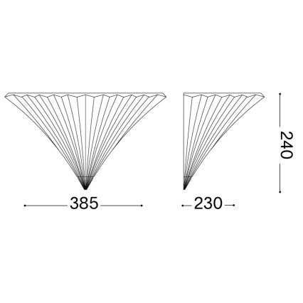 Ideal Lux - Seinävalaisin SANTA 1xE14/40W/230V kultainen