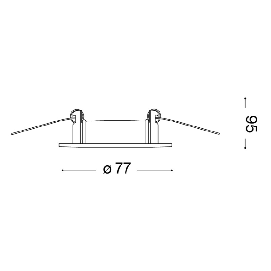 Ideal Lux - SETTI 3x Upotettu valo 1xGU10/50W/230V