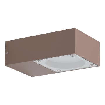 Ideal Lux - SIRIO ulkoseinävalaisin 1xGX53/9W/230V IP65 ruskea
