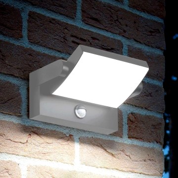 Ideal Lux - SWIPE LED ulkoseinävalaisin anturilla 21W/230V CRI 90 IP54 harmaa