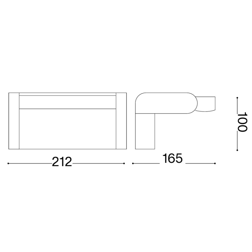 Ideal Lux - SWIPE LED ulkoseinävalaisin anturilla 21W/230V CRI 90 IP54 harmaa