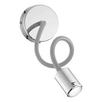 Ideal Lux - taivutettava LED-lukuvalo FOCUS LED/4W/230V CRI 90 kiiltävä kromi