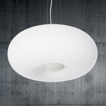 Ideal Lux - ULISSE vaijerikiinnitteinen riippuvalaisin 3xE27/60W/230V, halkaisija 42 cm, valkoinen