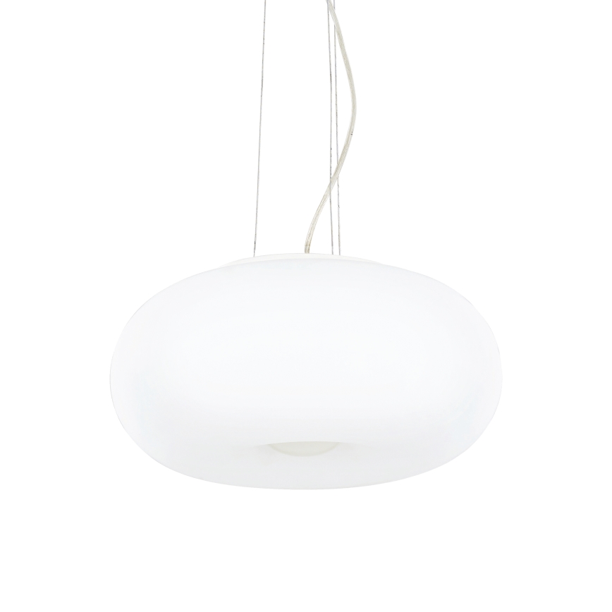 Ideal Lux - ULISSE vaijerikiinnitteinen riippuvalaisin 3xE27/60W/230V, halkaisija 42 cm, valkoinen