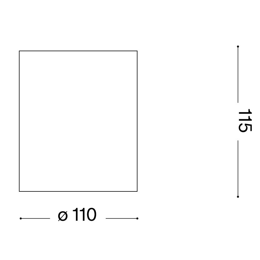 Ideal Lux - Ulkokäyttöön tarkoitettu kohdevalaisin GUN 1xGU10/28W/230V halkaisija 11 cm IP55 ruskea