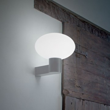 Ideal Lux - Ulkokäyttöön tarkoitettu seinävalaisin CLIO 1xE27/42W/230V IP44 harmaa