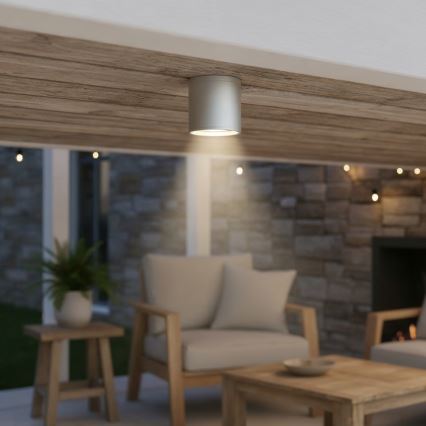 Ideal Lux - Ulkokohdevalaisin GUN 1xGU10/28W/230V IP55 harmaa