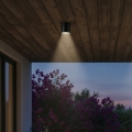 Ideal Lux - Ulkokohdevalaisin GUN 1xGU10/28W/230V Ø 11 cm IP55 musta