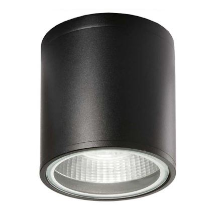 Ideal Lux - Ulkokohdevalaisin GUN 1xGU10/28W/230V Ø 11 cm IP55 musta