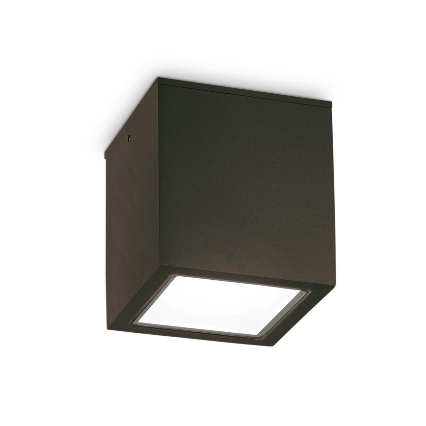 Ideal Lux - Ulkokohdevalaisin TECHO 1xGU10/20W/230V 15x15 cm IP54 musta