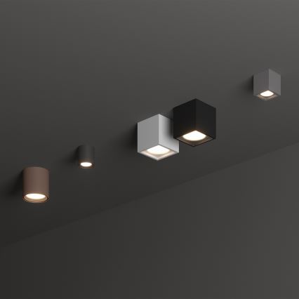 Ideal Lux - Ulkokohdevalaisin TECHO 1xGU10/20W/230V 15x15 cm IP54 valkoinen