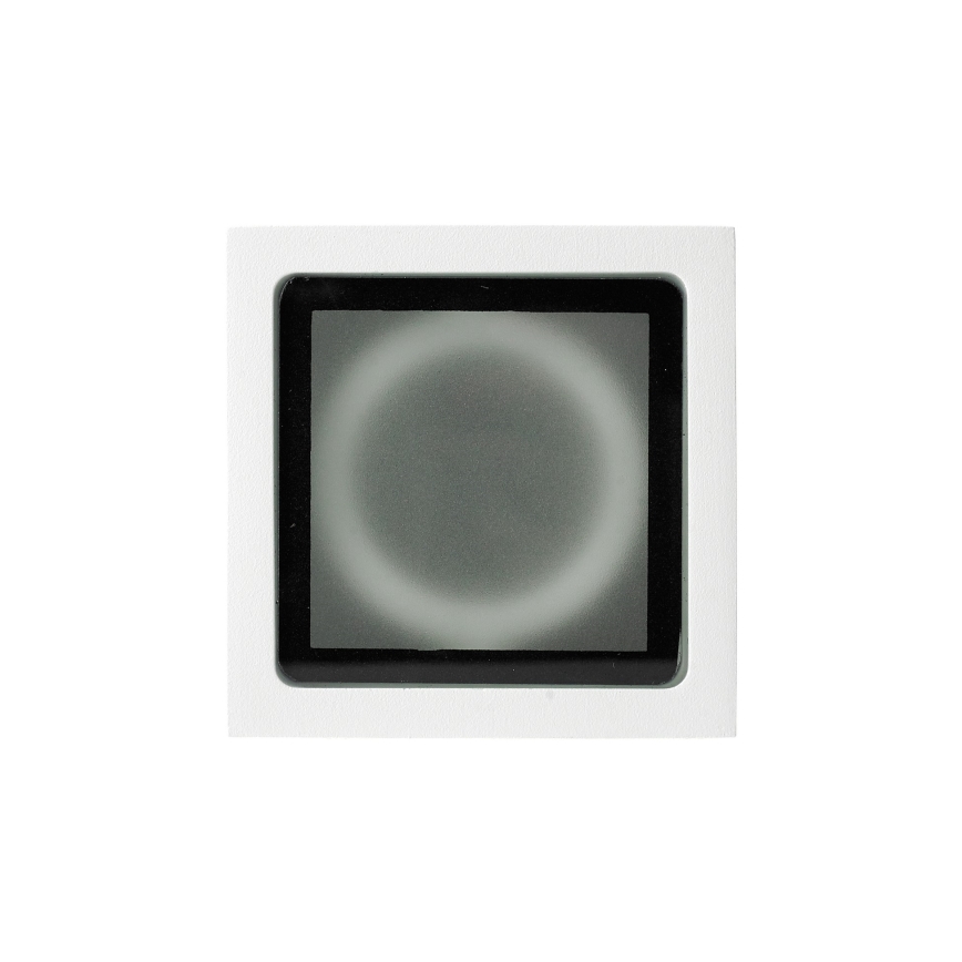 Ideal Lux - Ulkokohdevalaisin TECHO 1xGU10/20W/230V 15x15 cm IP54 valkoinen