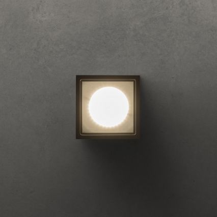 Ideal Lux - Ulkokohdevalaisin TECHO 1xGU10/20W/230V 9x9 cm IP54 musta