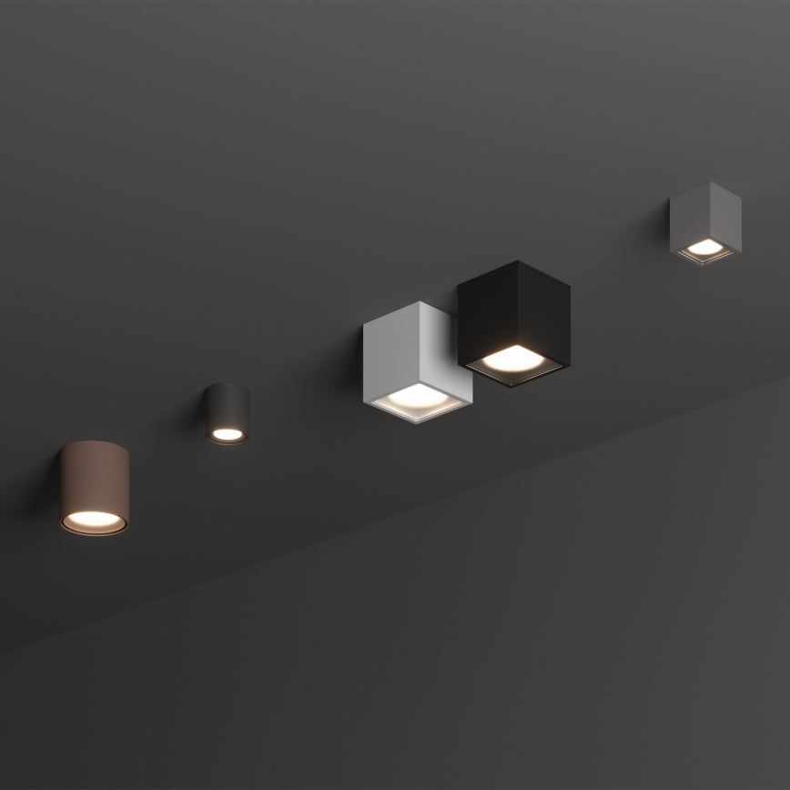 Ideal Lux - Ulkokohdevalaisin TECHO 1xGU10/20W/230V 9x9 cm IP54 valkoinen