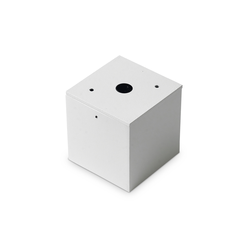 Ideal Lux - Ulkokohdevalaisin TECHO 1xGU10/20W/230V 9x9 cm IP54 valkoinen