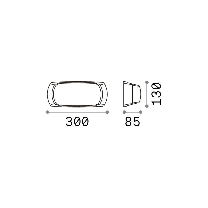 Ideal Lux - Ulkoseinävalaisin 1xE27/23W/230V valkoinen IP66