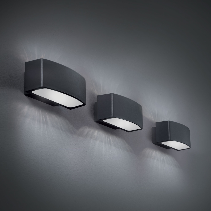 Ideal Lux - Ulkoseinävalaisin ANDROMEDA 1xE27/60W/230V IP55 antrasiitti