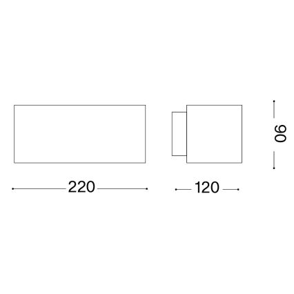 Ideal Lux - Ulkoseinävalaisin ANDROMEDA 1xE27/60W/230V IP55 antrasiitti