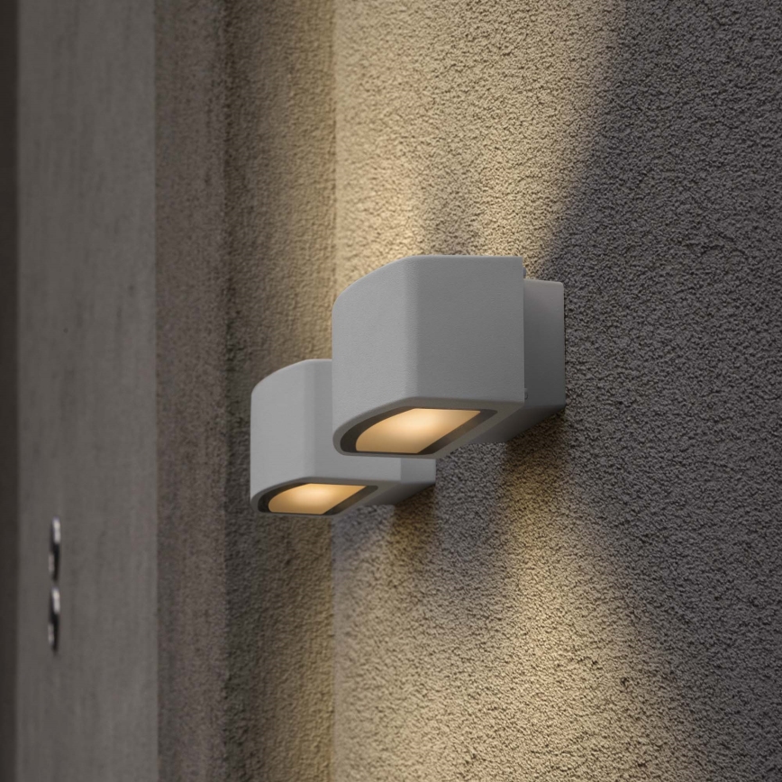 Ideal Lux - Ulkoseinävalaisin ANDROMEDA 1xE27/60W/230V IP55 harmaa