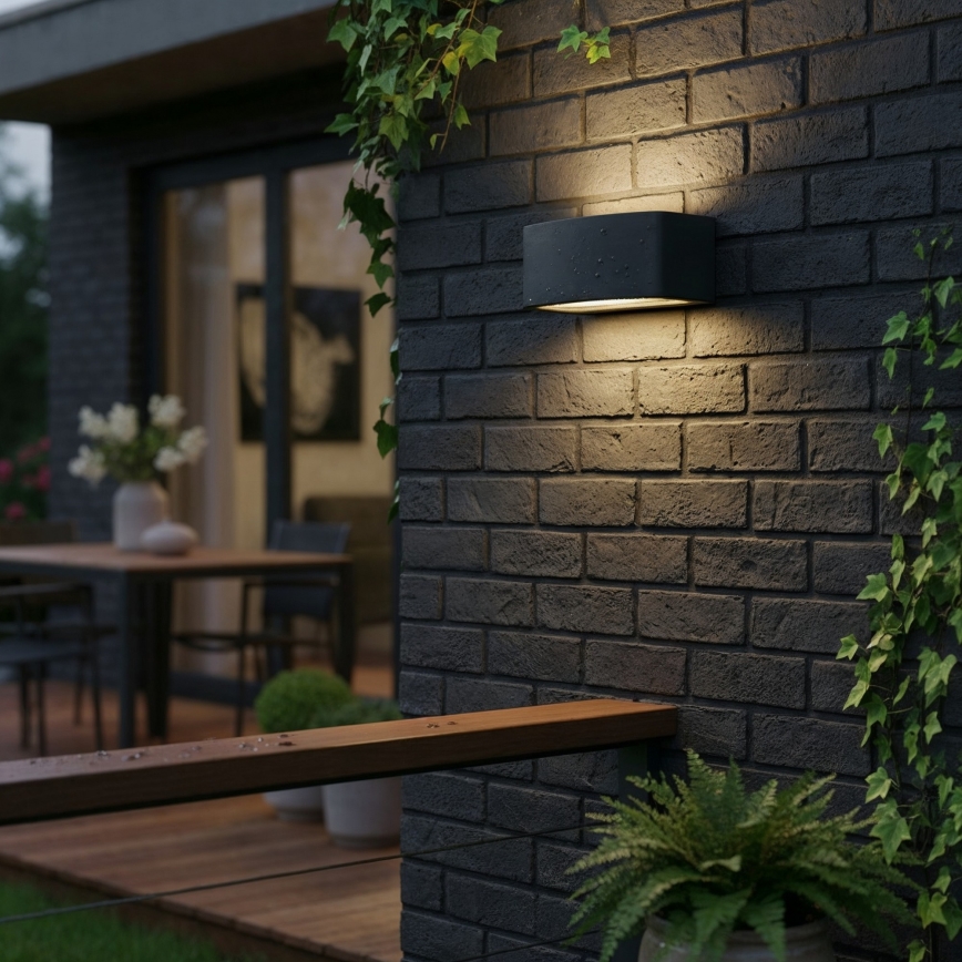 Ideal Lux - Ulkoseinävalaisin ANDROMEDA 1xE27/60W/230V IP55 musta