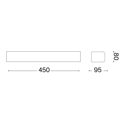 Ideal Lux - Ulkoseinävalaisin ANDROMEDA 2xE27/60W/230V IP55 harmaa