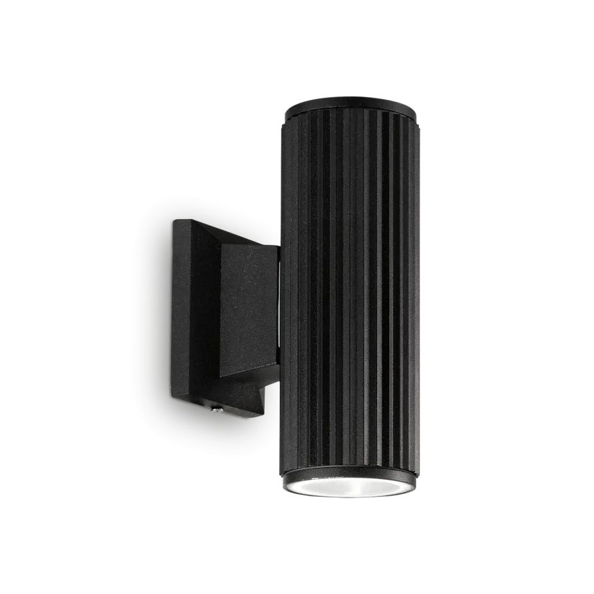 Ideal Lux - Ulkoseinävalaisin BASE 2xGU10/28W/230V IP44 musta