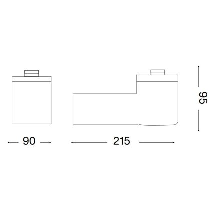 Ideal Lux - Ulkoseinävalaisin CLIO 1xE27/42W/230V IP44 antrasiitti