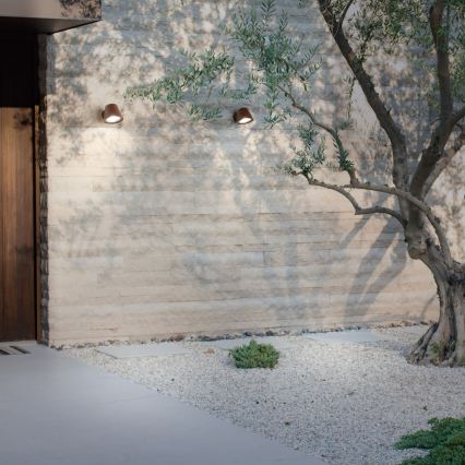 Ideal Lux - Ulkoseinävalaisin GAS 1xGU10/28W/230V IP43 ruskea