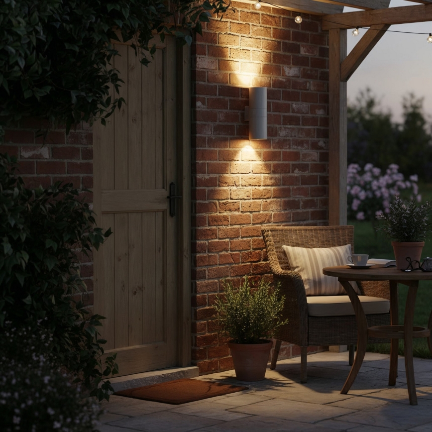 Ideal Lux - Ulkoseinävalaisin GUN 1xE27/60W/230V 31 cm IP54 harmaa