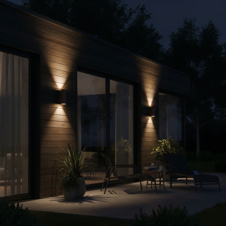 Ideal Lux - Ulkoseinävalaisin GUN 1xE27/60W/230V 31 cm IP54 ruskea