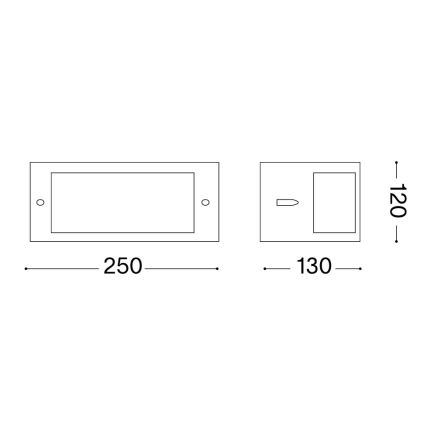 Ideal Lux - Ulkoseinävalaisin REX 1xE27/60W/230V IP44 ruskea