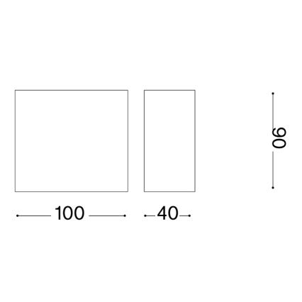Ideal Lux - Ulkoseinävalaisin TETRIS 1xG9/15W/230V IP44 ruskea