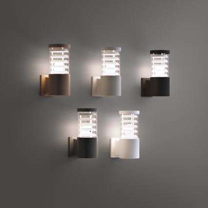 Ideal Lux - Ulkoseinävalaisin TRONCO 1xE27/42W/230V IP44 musta