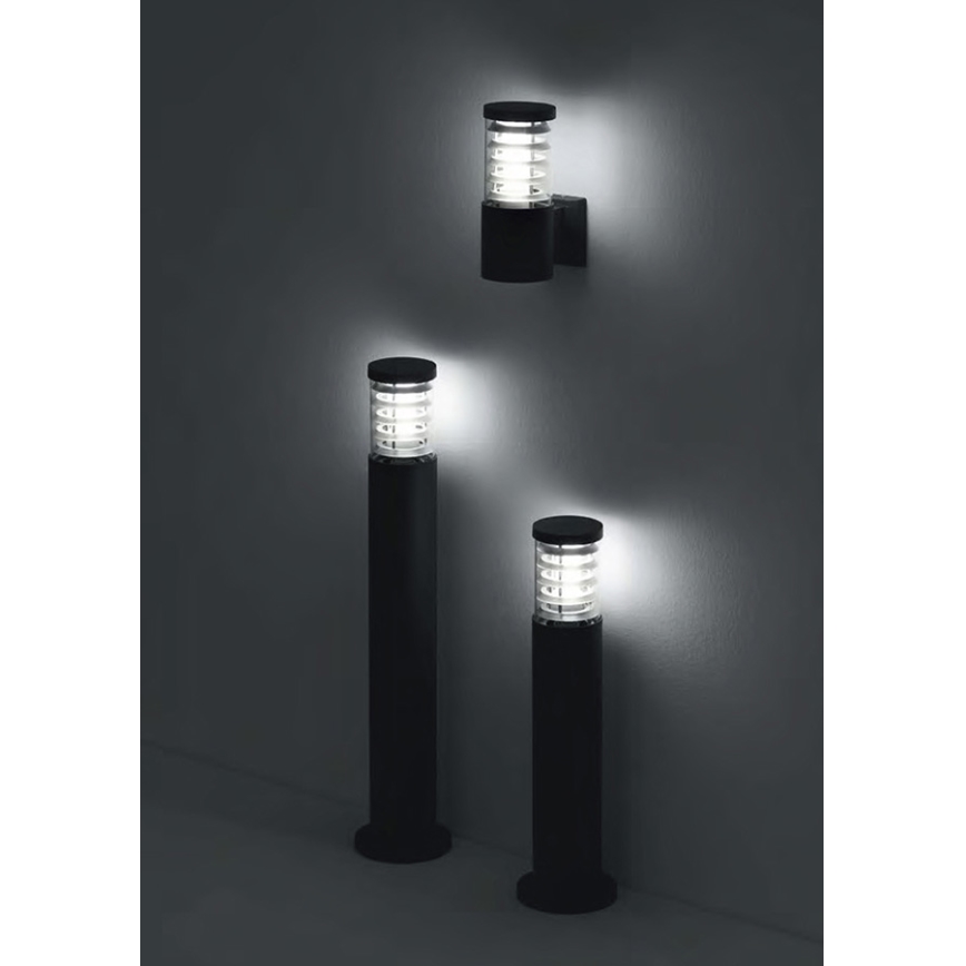 Ideal Lux - Ulkoseinävalaisin TRONCO 1xE27/42W/230V IP44 musta
