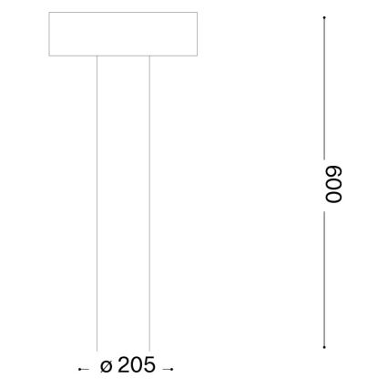 Ideal Lux - Ulkovalaisin 4xG9/15W/230V 60 cm IP44 ruskea