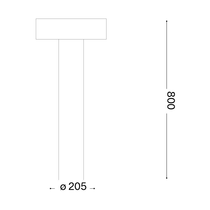 Ideal Lux - Ulkovalaisin 4xG9/15W/230V 80 cm IP44 ruskea