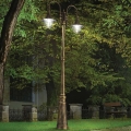 Ideal Lux - Ulkovalaisin CIMA 2xE27/52W/230V 216 cm IP43 patina