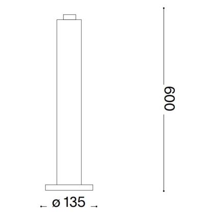 Ideal Lux - Ulkovalaisin CLIO 1xE27/42W/230V 60 cm IP44 ruskea