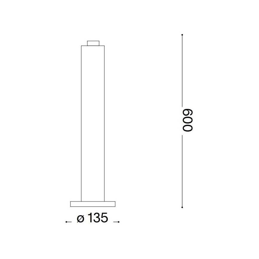 Ideal Lux - Ulkovalaisin CLIO 1xE27/42W/230V 60 cm IP44 ruskea